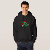 Ho Ho Santa Rex Dinosaur Kerstmis Dino Xmas Si Hoodie (Voorkant volledig)