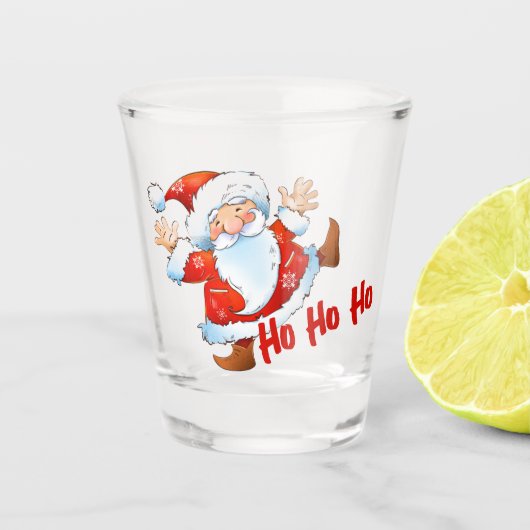 Ho Ho Santa Shot Glas (Voorkant)