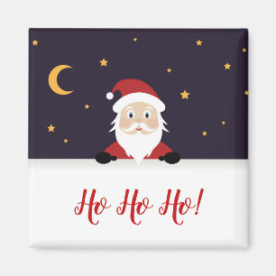 Ho ho santa slaus winter feestdagen heilige nacht magneet
