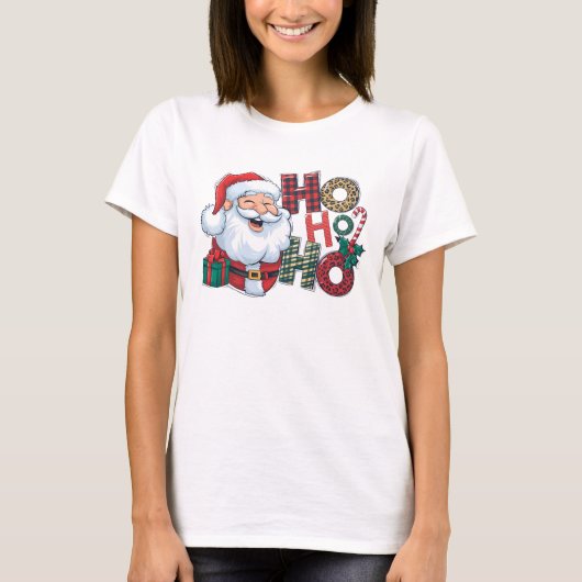 Ho Ho Santa T-shirt (Voorkant)