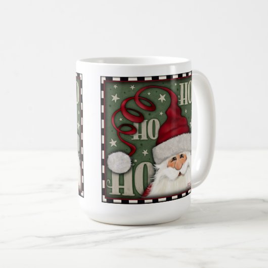 Ho Ho Santa Whimsical Leuke Koffie Mok (Voorkant rechts)