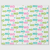 Ho Ho Snowflakes Pastel Modern Christmas Cadeaupapier (Vlak)