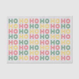 Ho Ho Typografie Kersttrui Tissuepapier