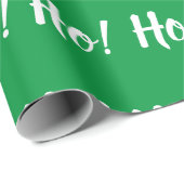 Ho Ho Typografie Seizoensgebonden kerstfeestdag Cadeaupapier (Rol Hoek)