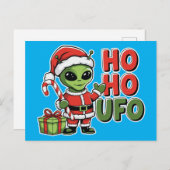 Ho Ho UFO Feestdagenkaart (Voorkant / Achterkant)