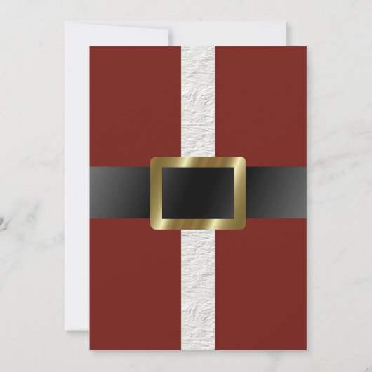 Ho Ho uitnodiging voor kerstfeestdagen (Voorkant)