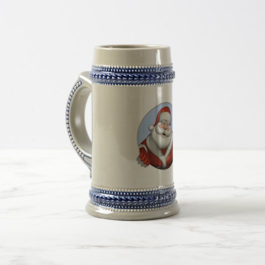 Ho Ho Vader Kerstmis/Santa Claus Tankard Bierpul (Voorkant links)