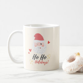 Ho Ho Vakantie Kerstman Gezicht Koffiemok