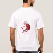 Ho ho vakantie! Santa Claus" T-shirt ontwerp (Achterkant)