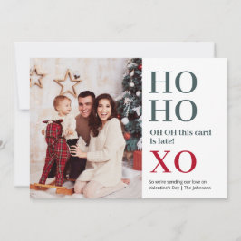 Ho Ho XO Valentijnsdag Feestdagenkaart