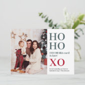 Ho Ho XO Valentijnsdag Feestdagenkaart (Staand voorkant)