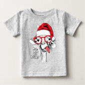 Ho Ho Y'all Giraffe Baby T-Shirt (Voorkant)