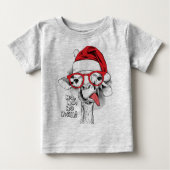 Ho Ho Y'all Giraffe Baby T-Shirt (Voorkant)