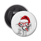 Ho ho y'all Giraffe Button Flesopener (Voorkant)