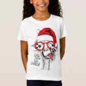 Ho Ho Y'all Giraffe Girls T-Shirt (Voorkant)