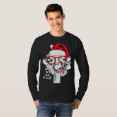 Ho Ho Y'all Giraffe Lange hoes T-shirt (Voorkant volledig)