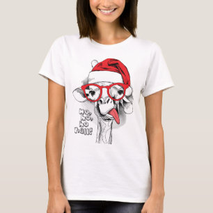 Ho Ho Y'all Giraffe Women T-shirt