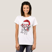 Ho Ho Y'all Giraffe Women T-shirt (Voorkant volledig)