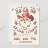 Ho Hoedown Cowboy Kerstfeestdag Kerstfeest Kaart (Voorkant)