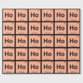 Ho - Holmium Chemistry Periodic Table Symbool Cadeaupapier (Vlak)