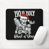 Ho Holy Christmas Funny Skeleton Dancing Skull Muismat (Met muis)