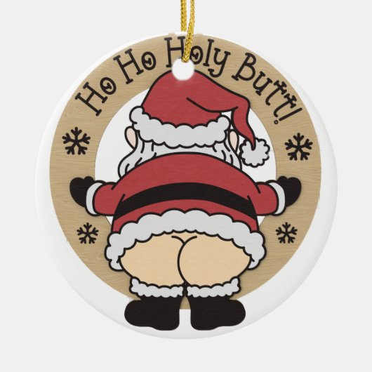 Ho Holy Santa Butt Ornament (Voorkant)