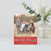 Ho Home Vakantie Verhuisaankondiging Feestdagenkaart (Staand voorkant)