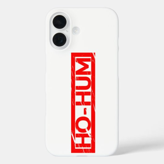Ho-hum Stamp Case-Mate iPhone Case (Achterkant)