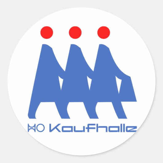 HO Kaufhalle Ronde Sticker (Voorkant)