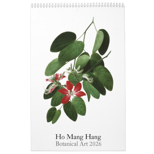 Ho Mang Hang, Botanische Kunst 2026 Kalender (Hoes)