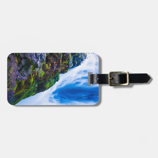 Ho"opi"i Herfsten, Blue Water, Kauai, Hawaii Bagagelabel (Voorkant horizontaal)