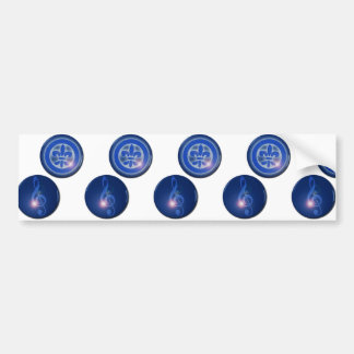 Ho´oponopono Flor de Lis y Clave de Sol Bumpersticker