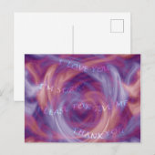 Ho' oponopono Paarse rook Briefkaart (Voorkant / Achterkant)