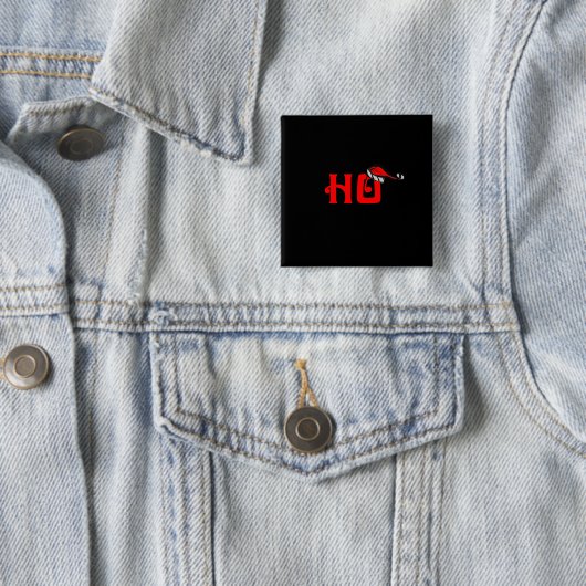 Ho Vierkante Button 5,1 Cm (In situ)