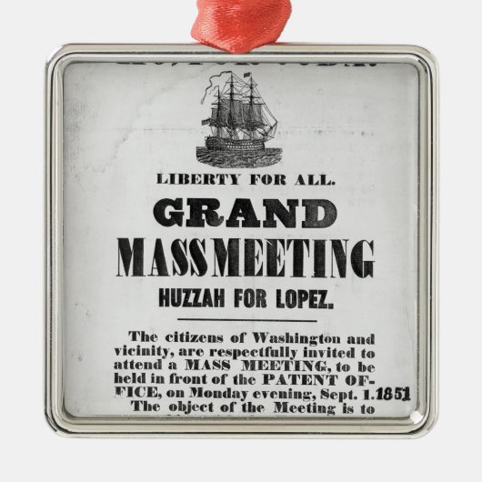 Ho, voor Cuba Metalen Ornament (Voorkant)