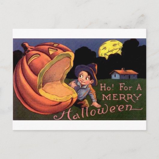 Ho! Voor een Merry Halloween Briefkaart (Voorkant)