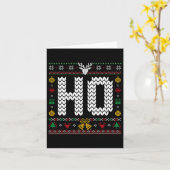 Ho - Waar mijn Ho is bij Ugly Christmas Sweater Ma Kaart (Gele Bloem)