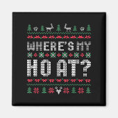 Ho Where's My Ho At Ugly Matching Couples Merry Ch Magneet (Voorkant)