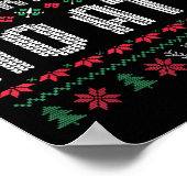 Ho Where's My Ho At Ugly Matching Couples Merry Ch Poster (Hoek)