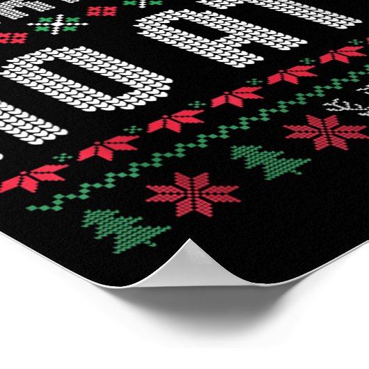 Ho Where's My Ho At Ugly Matching Couples Merry Ch Poster (Hoek)