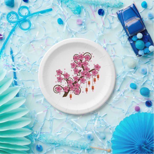 Hoa Dao Papieren Bordje (Feest)