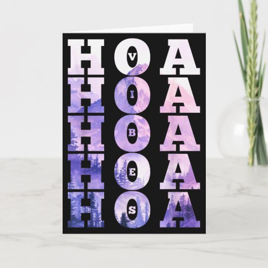 Hoa Hoa Hoa Hoa Hoa Seizoenstemming Kaart (Voorkant)