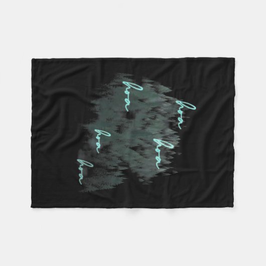 Hoa Hoa Hoa Seizoen Fleece Deken (Voorkant (Horizontaal))