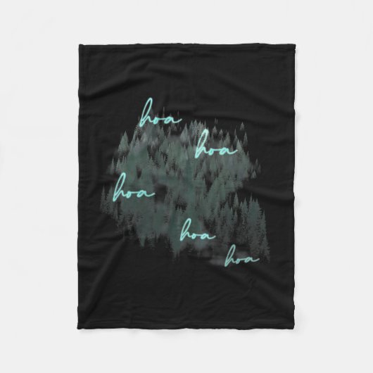 Hoa Hoa Hoa Seizoen Fleece Deken (Voorkant)