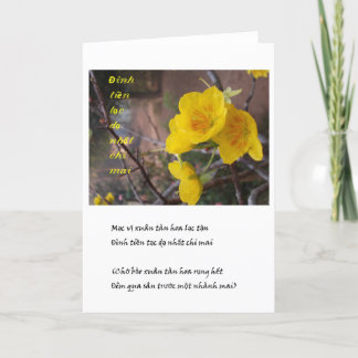 hoa MAI vang Feestdagen Kaart