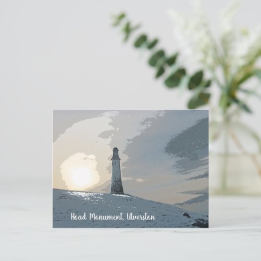 Hoad Monument, Ulverston, John Barrow, vuurtoren Briefkaart (Staand voorkant)