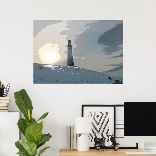 Hoad Monument, Ulverston, John Barrow, vuurtoren Poster (Thuiskantoor)