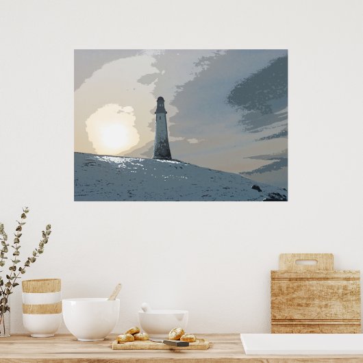 Hoad Monument, Ulverston, John Barrow, vuurtoren Poster (Keuken)