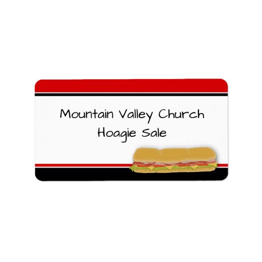 Hoagie Sale Hoagie Label (Voorkant)
