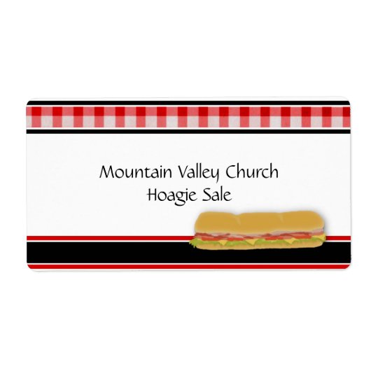 Hoagie Sale Hoagie Label (Voorkant)